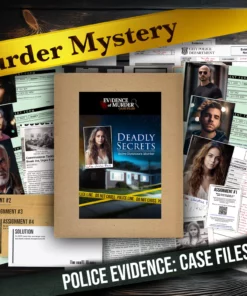 detective cold case files game murder mystery police evidence home game